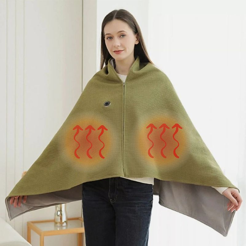 CloudCloak – Tragbare, weiche Heiz-Kuscheldecke