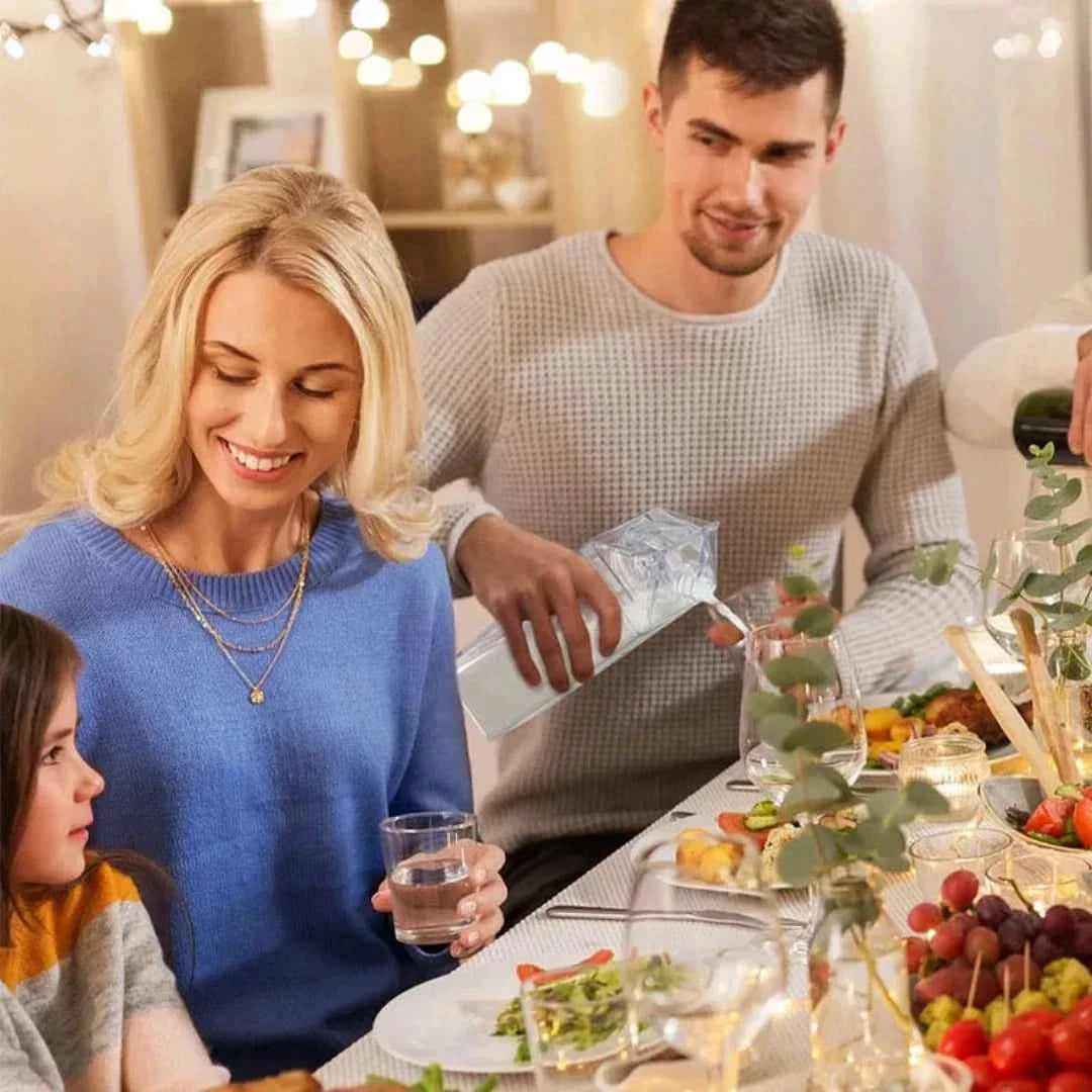 ClearPour – Transparenter Milchkarton | 1+1 GRATIS