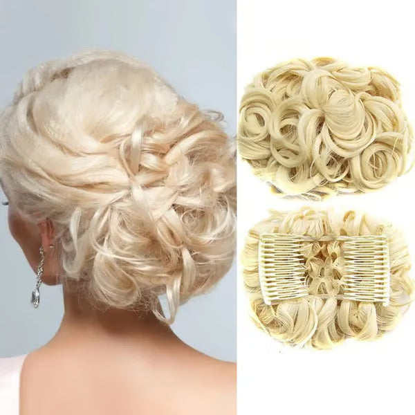 GlamBun™ – Unordentlicher Locken-Dish-Bun | 1+1 GRATIS