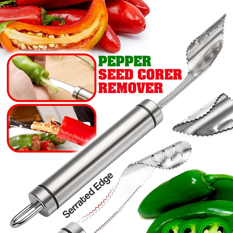 PepperPro™  - Sichere und einfache Entfernung der Jalapeno-Samen | 1+1 GRATIS