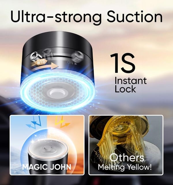 Magnetischer Telefonständer mit Vakuumsauger