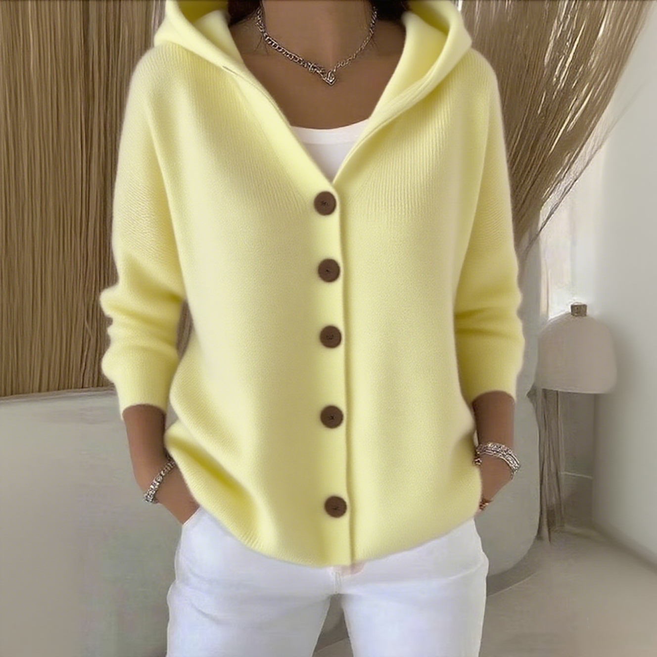 CottonEase – Langer Damen-Cardigan aus Baumwolle