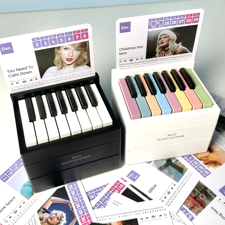 PianoPlaner - Kalender mit spielbarem Klavier – perfekter Mix aus Planung und Musikgenuss | 50% RABATT