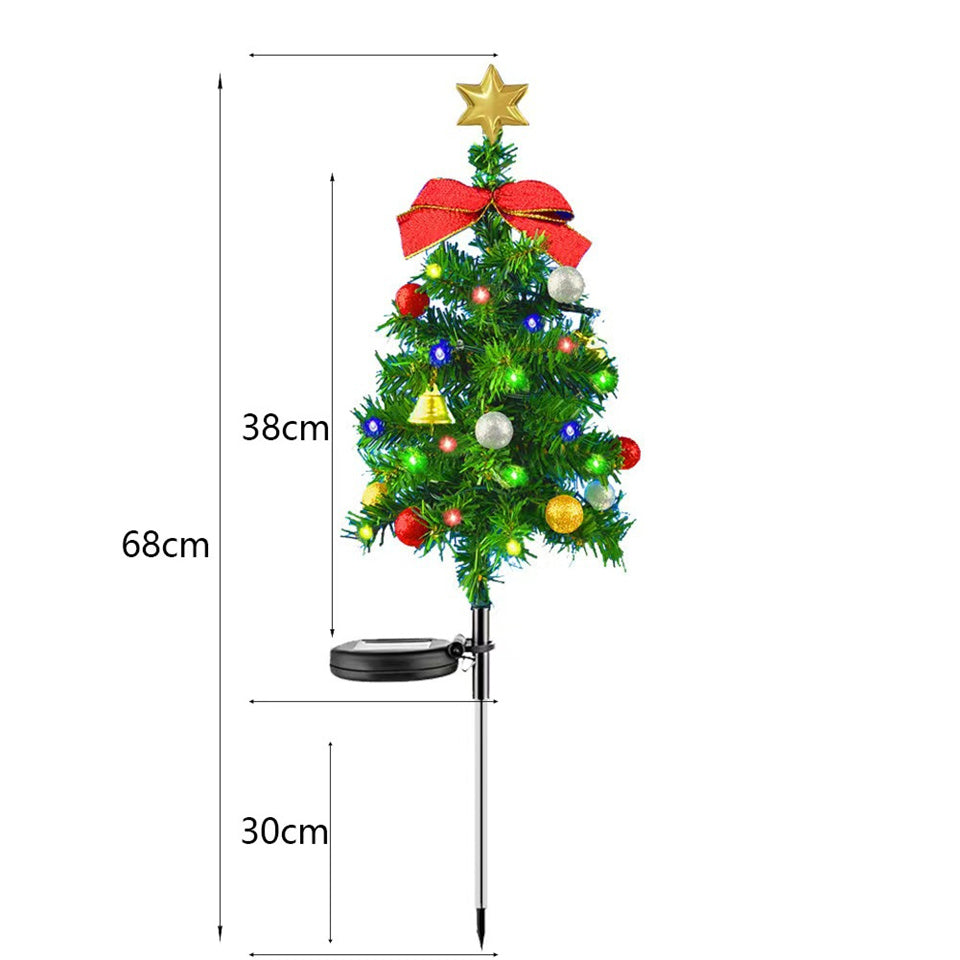 Solarbetriebene Weihnachtsbaumbeleuchtung - Perfekt für drinnen und draußen!