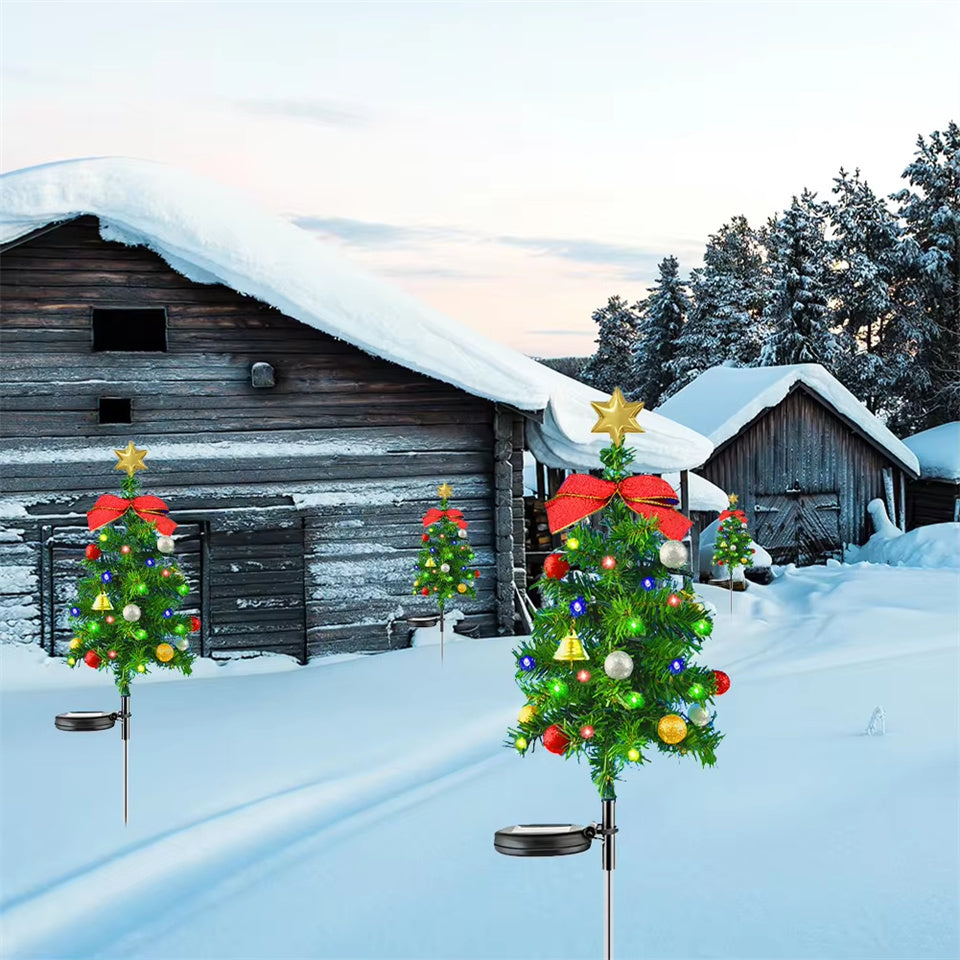 Solarbetriebene Weihnachtsbaumbeleuchtung - Perfekt für drinnen und draußen!