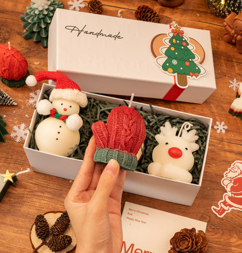 FestiveGlow – Weihnachtsduft-Kerzen-Set im Geschenkbox