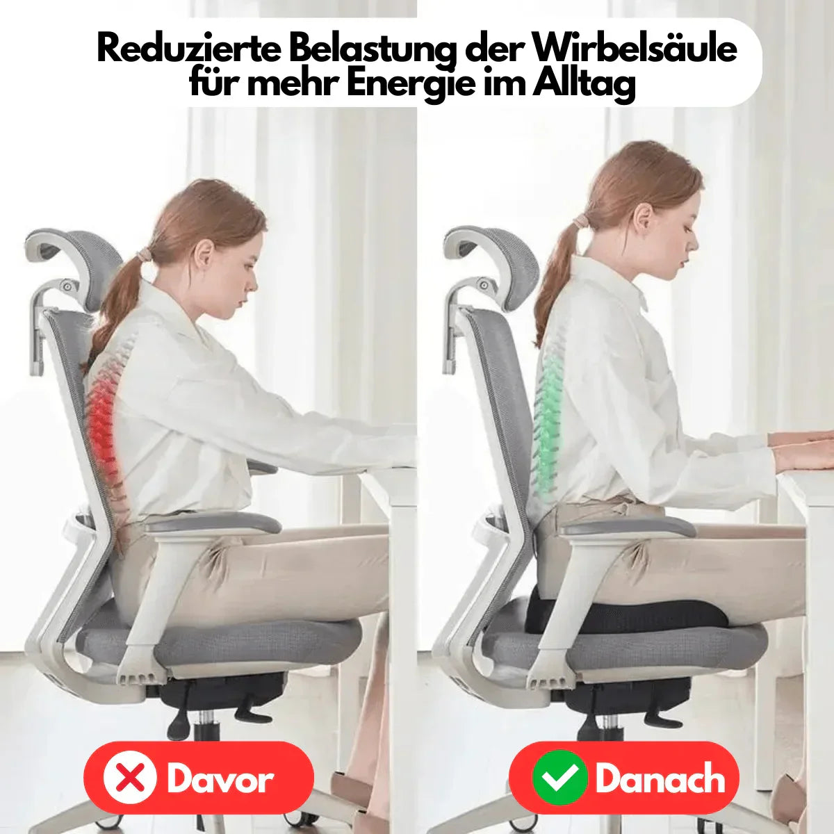Orthopädisches 4D-Sitzkissen