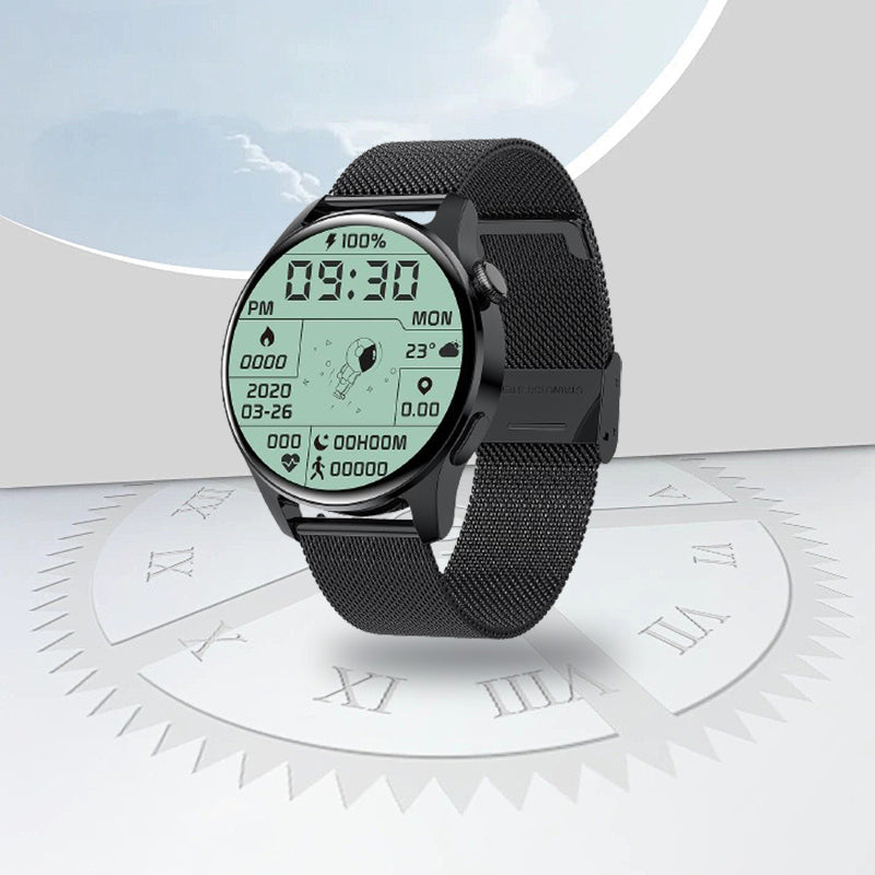 Herzfrequenz- und Blutzuckermessung, Sportuhr mit Bluetooth-Anruf