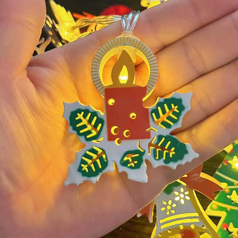 NordicGlow – Weihnachts LED-Eisen-Dekolichterkette