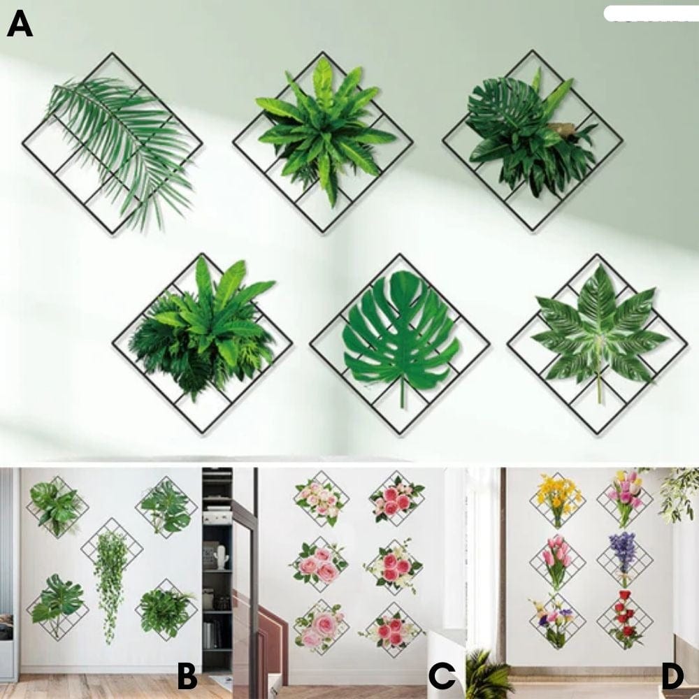 3D Groene Planten Muursticker