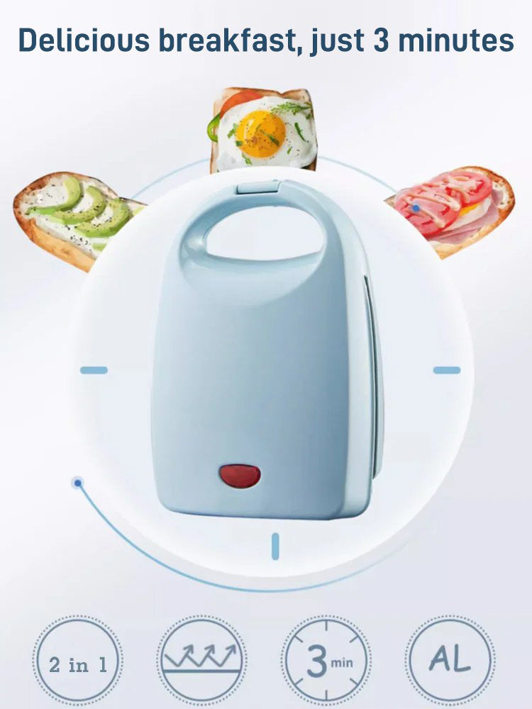 SnackMaster- Multifunktionaler Frühstücks-Sandwich-Maker | 50% RABATT