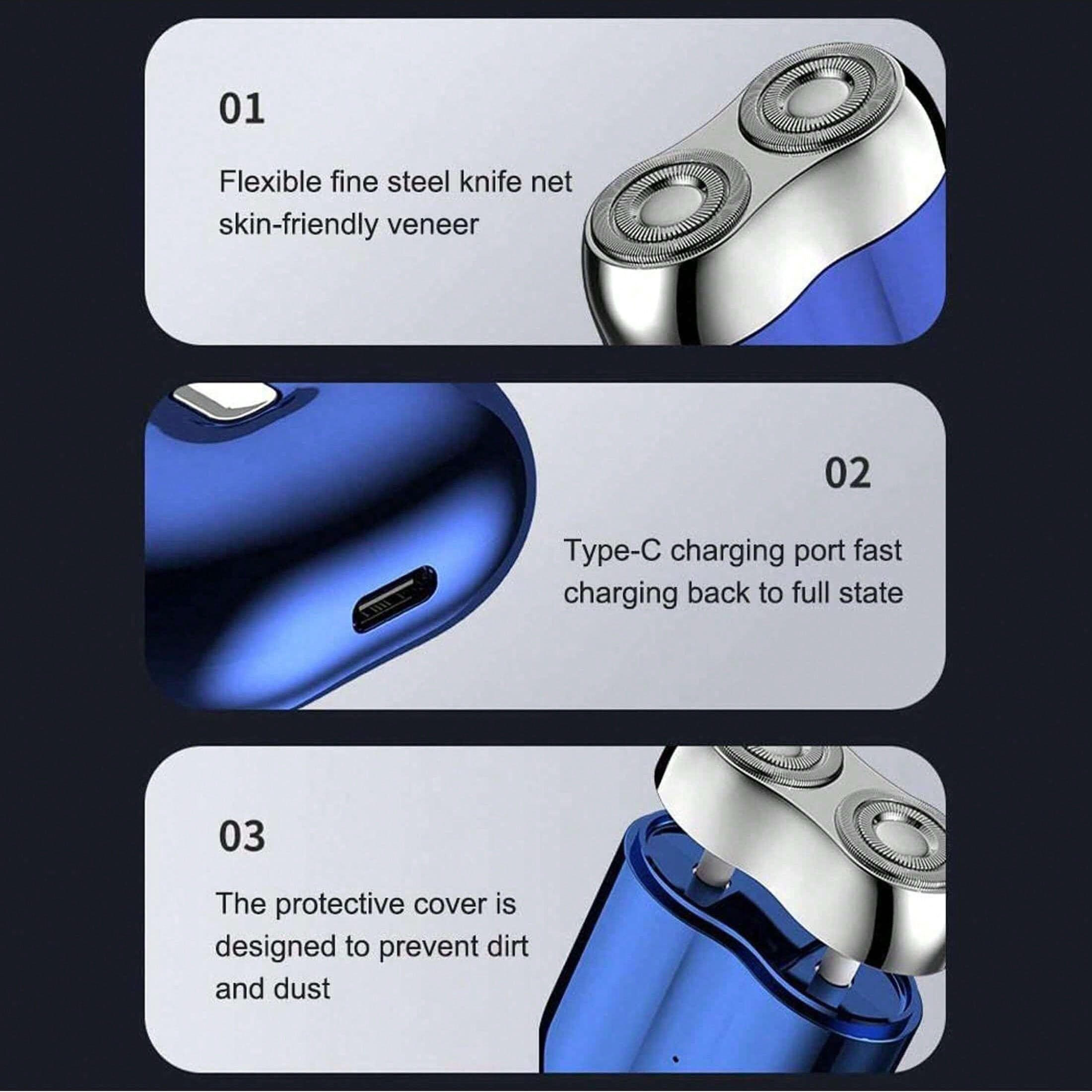 SmoothGlide™ – Kompakter & Wasserdichter Rasierer mit USB-Aufladung | 50 RABATT