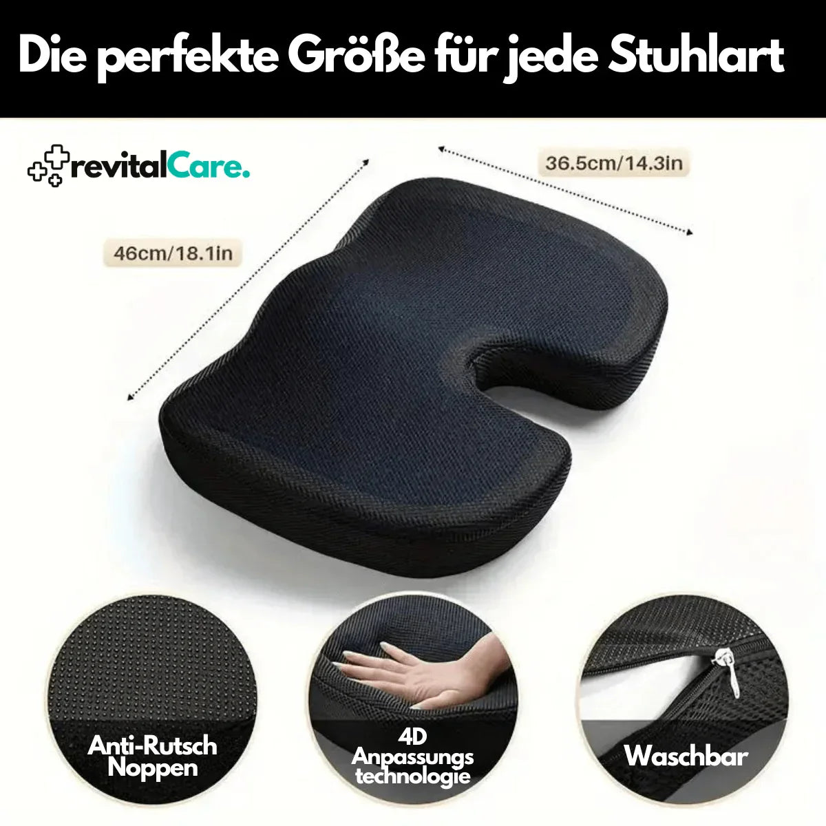 Orthopädisches 4D-Sitzkissen