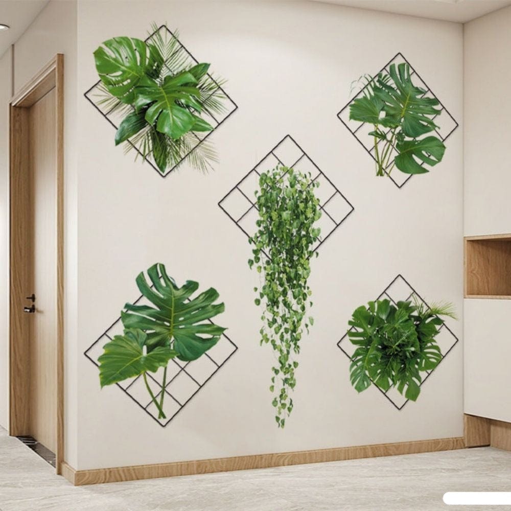 3D Groene Planten Muursticker