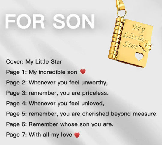 My Little Star™ – Bücher-Halskette für Mädchen | 1+1 GRATIS