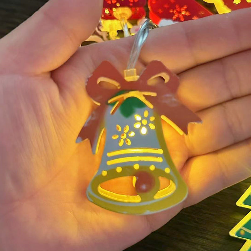 NordicGlow – Weihnachts LED-Eisen-Dekolichterkette