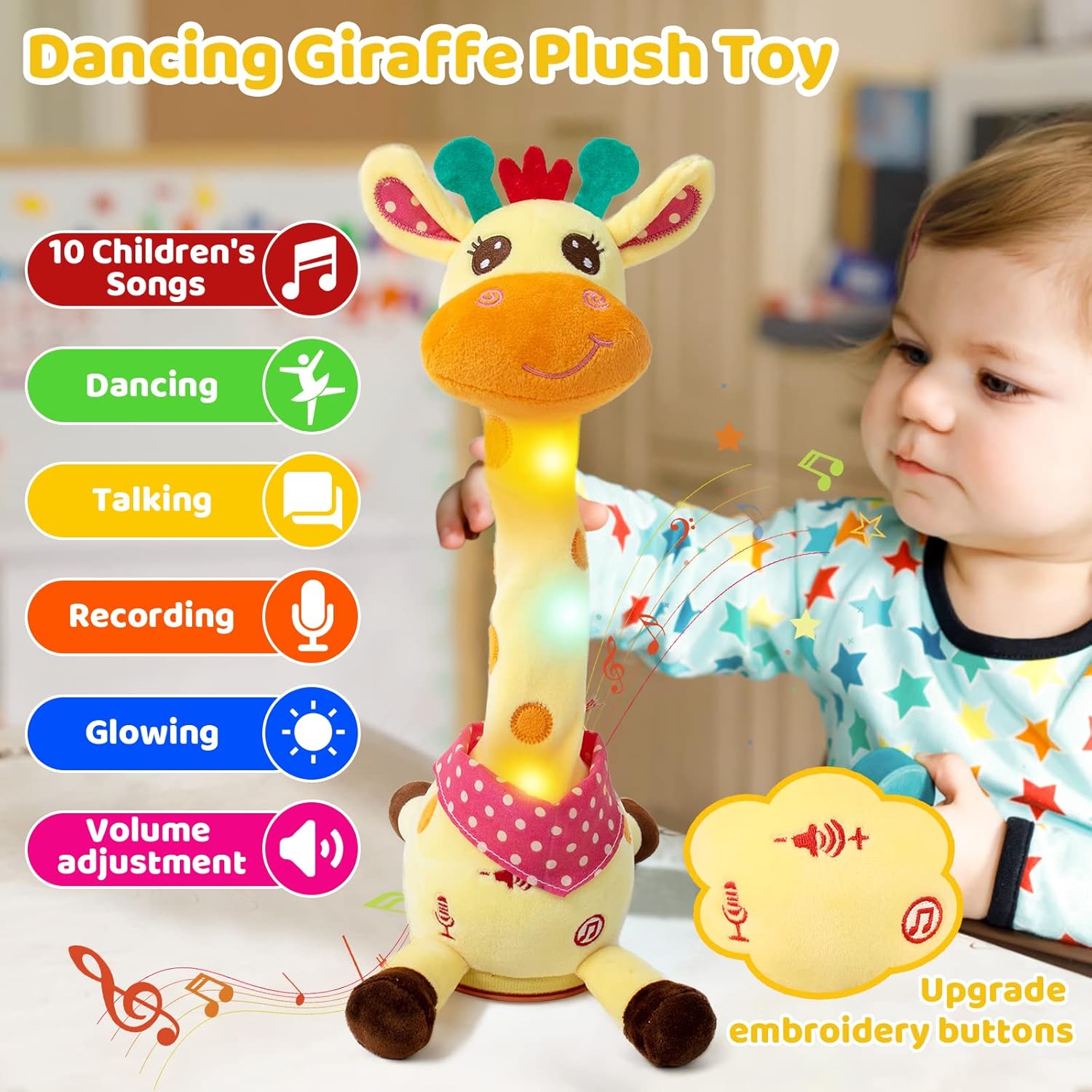 GroovyGiraffe™ – Singendes & Tanzendes Plüsch-Giraffchen | 50% Rabatt