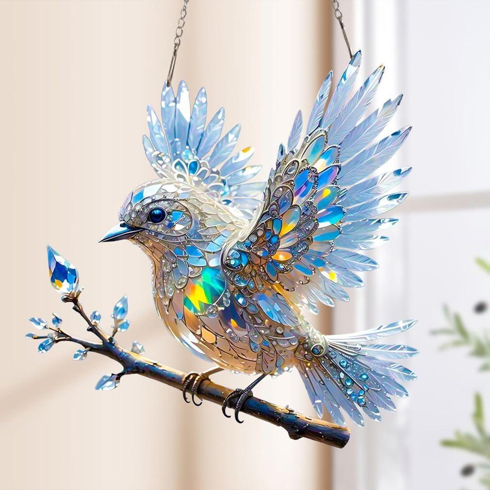 LumaBird – Glasvogel-Lichtdekoration | 4 Stück