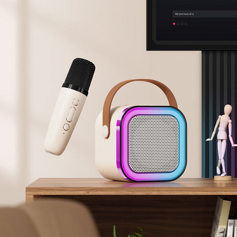 Mini Karaoke System mit drahtlosen Mikrofonen