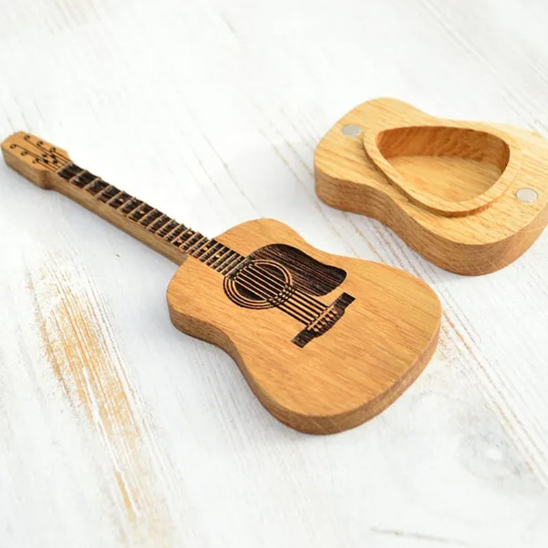 Plektrum für Akustikgitarren aus Holz