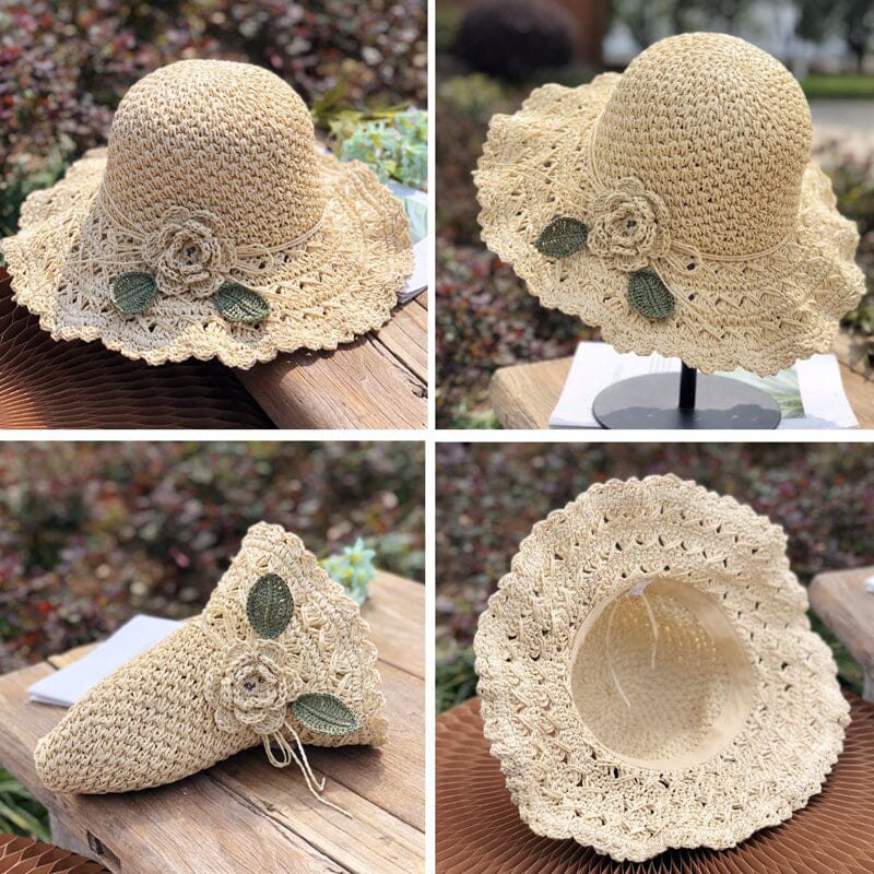 SunCharm™ – Eleganter Häkel-Strohhut mit Sonnenschutz 1 Größe | 1+1 GRATIS