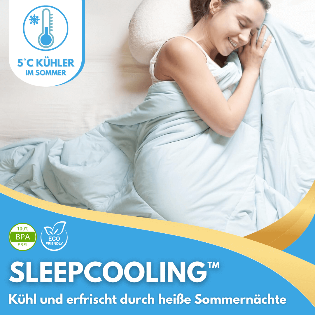 Kühlende Decke für kühlere Nächte im Sommer