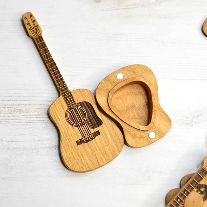 Plektrum für Akustikgitarren aus Holz