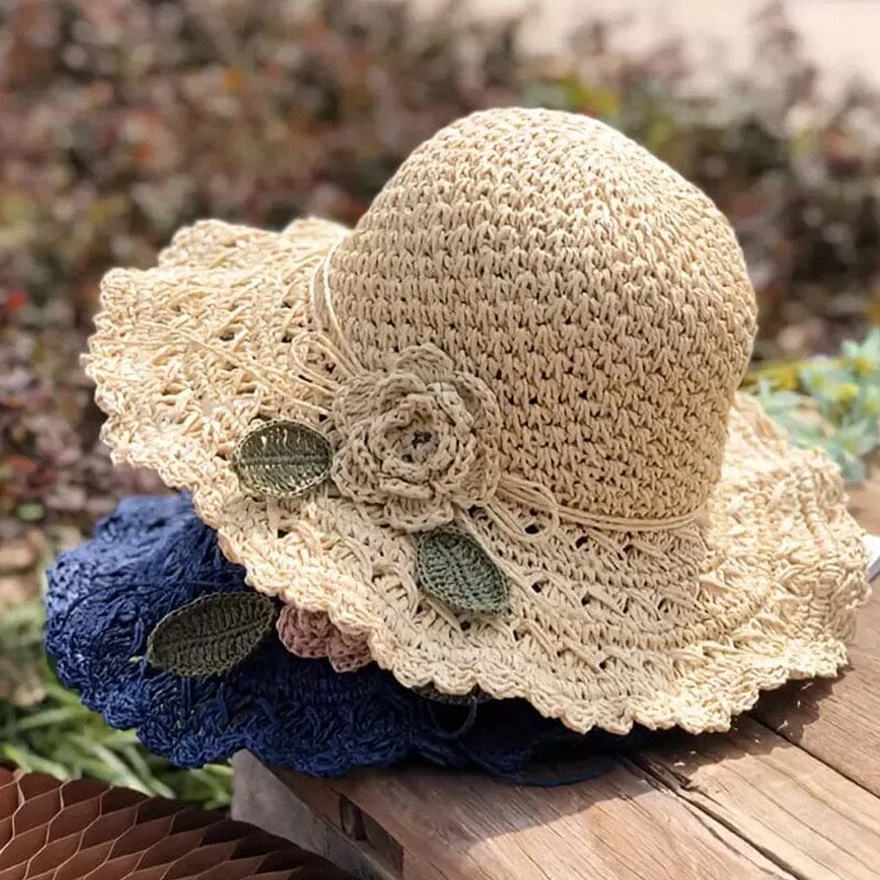 SunCharm™ – Eleganter Häkel-Strohhut mit Sonnenschutz 1 Größe | 1+1 GRATIS