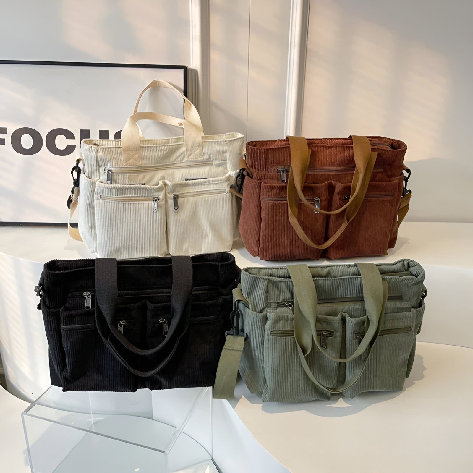 Adelina - Urban Cord-Tasche | 50% RABATT