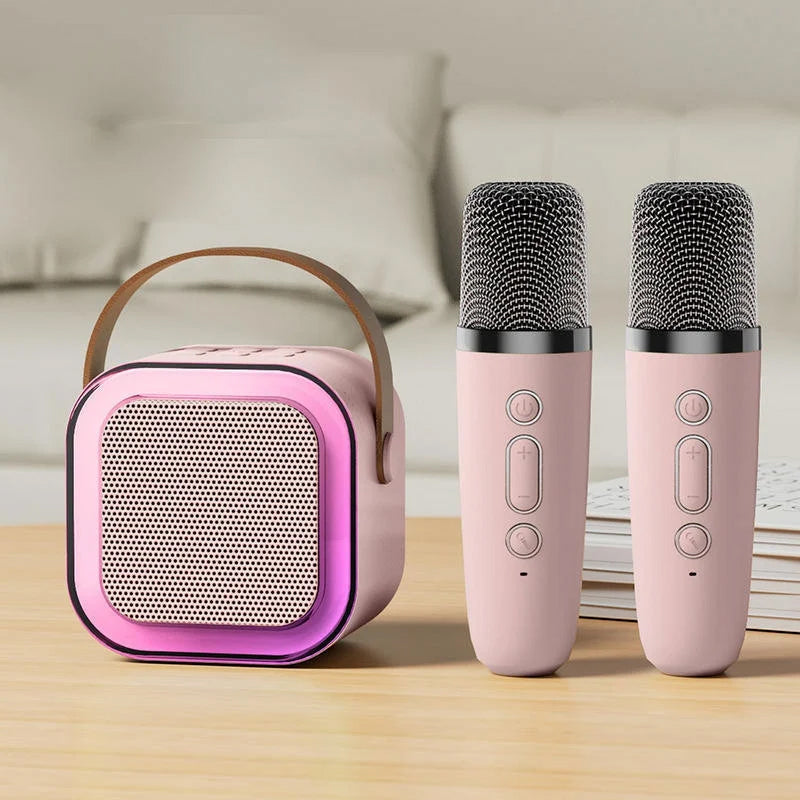 Mini Karaoke System mit drahtlosen Mikrofonen