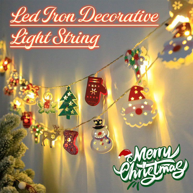 NordicGlow – Weihnachts LED-Eisen-Dekolichterkette