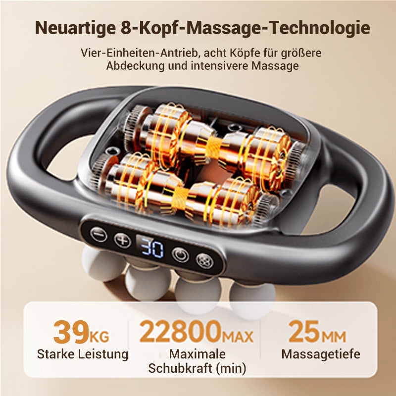 DeepRelief™ 16-Drive Massagepistole mit 8 Aufsätzen