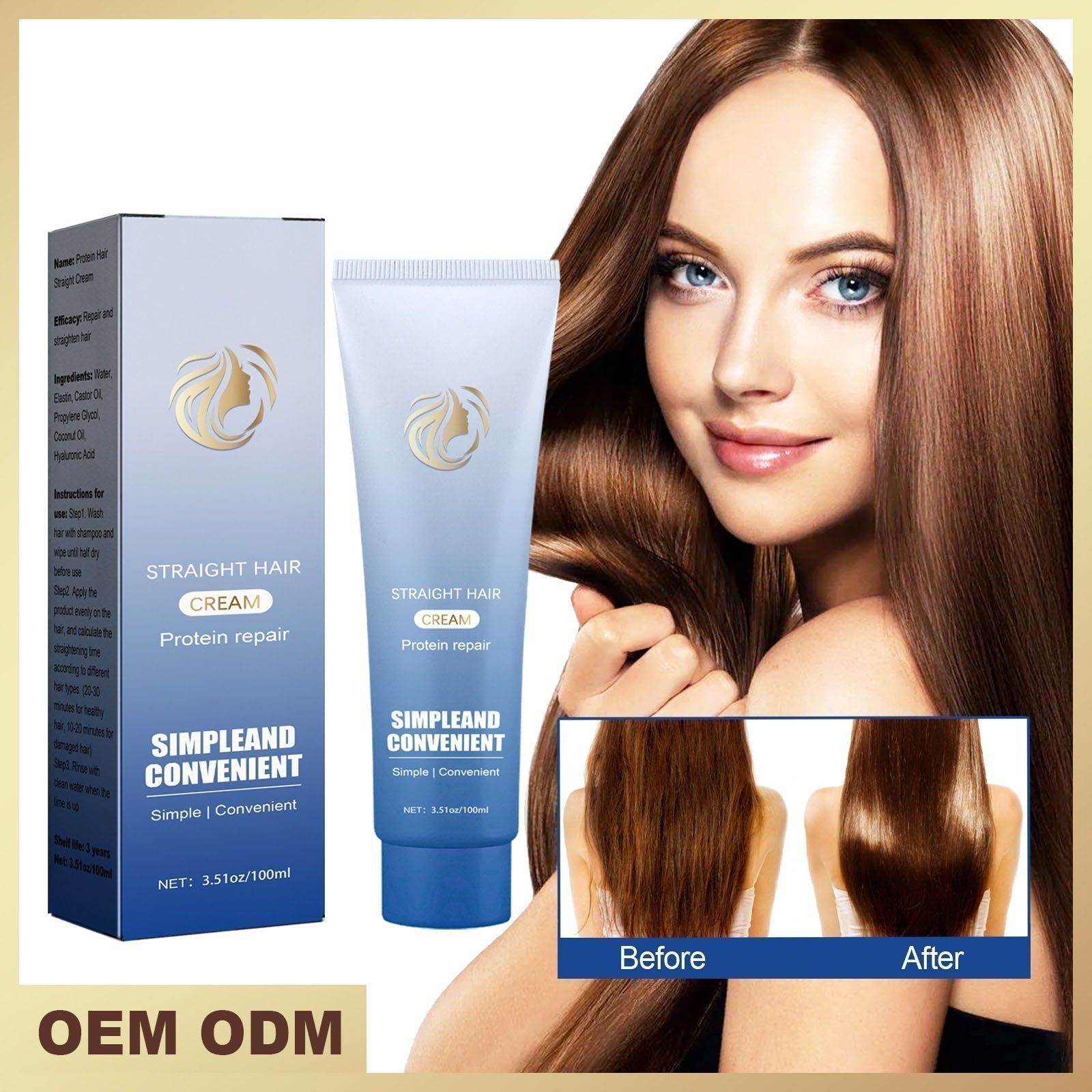 Protein-Glättungsbalsam - Verbessert die Textur und mildert Frizz