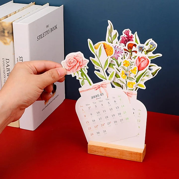 Bloomy™ - 2024 Blühende Blumen Tischkalender | 50% RABATT