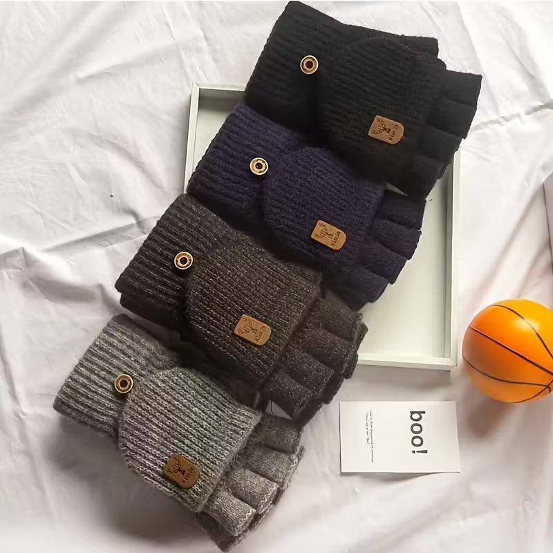 Kevin - Herren Fingerlose Halb-Finger Handschuhe