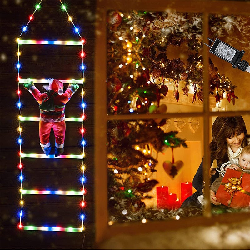 Xmasglow – Weihnachtsleiterlichter mit Weihnachtsmann