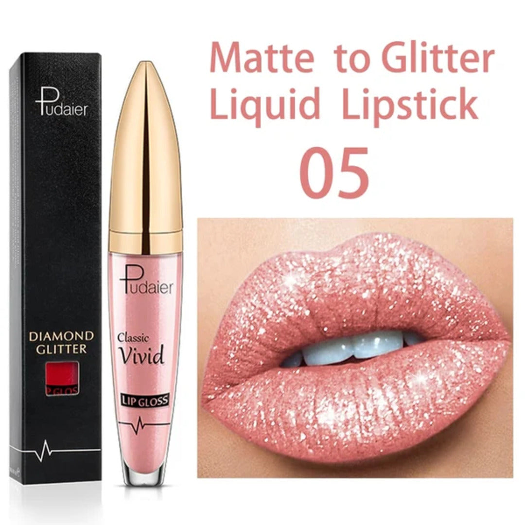 GlamShine - Attraktiver Glitzer-Lippenstift | 1+1 GRATIS