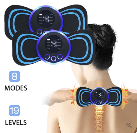Tragbares Massagegerät mit 8 Modi und LCD-Bildschirm