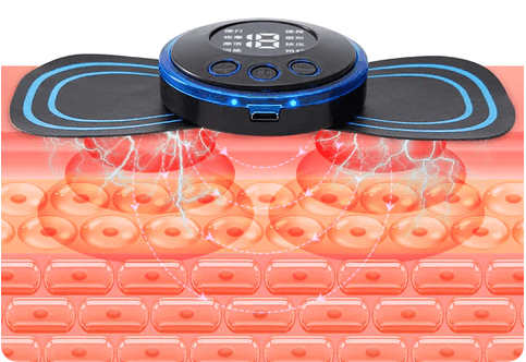 Tragbares Massagegerät mit 8 Modi und LCD-Bildschirm