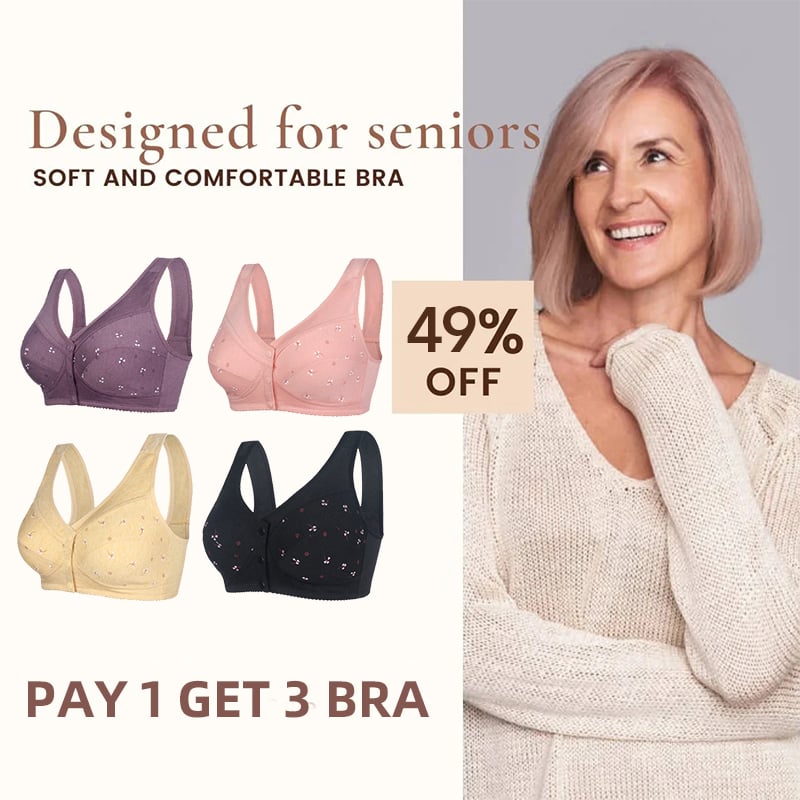 ComfortWear – Bequeme Frontverschluss-BH mit Knopfleiste | 1+1 GRATIS