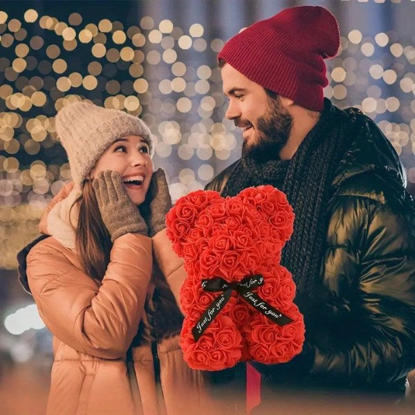 RoseBear – Romantischer Teddybär aus ewigen Rosen