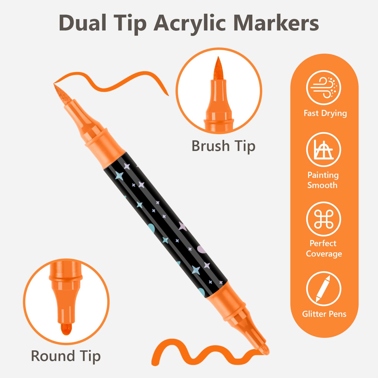 SparkArt – Glitzer-Marker mit zwei Spitzen