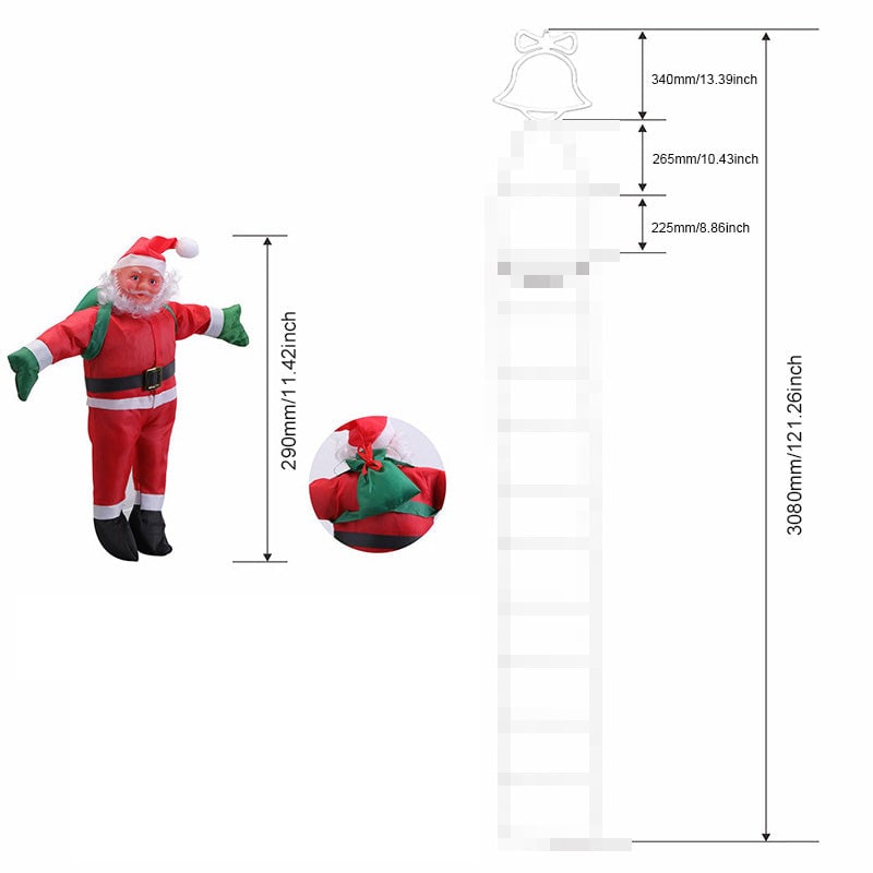 Xmasglow – Weihnachtsleiterlichter mit Weihnachtsmann