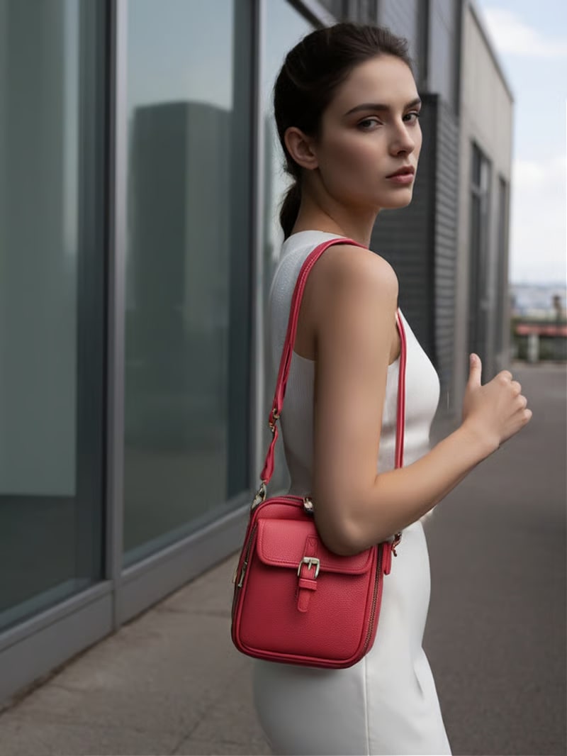 LineaLux® Crossbody‑Ledertasche | 50% RABATT
