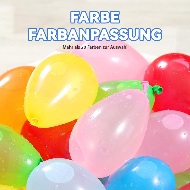 Mehrere schnell befüllbare, selbstdichtende Wasserballons