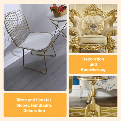 GoldLuxe — Wetterfeste Goldfarbe auf Wasserbasis | 50% RABATT