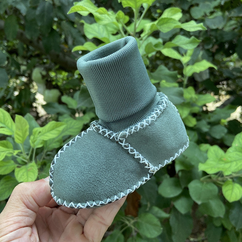 Warme Pelz-Babysocken