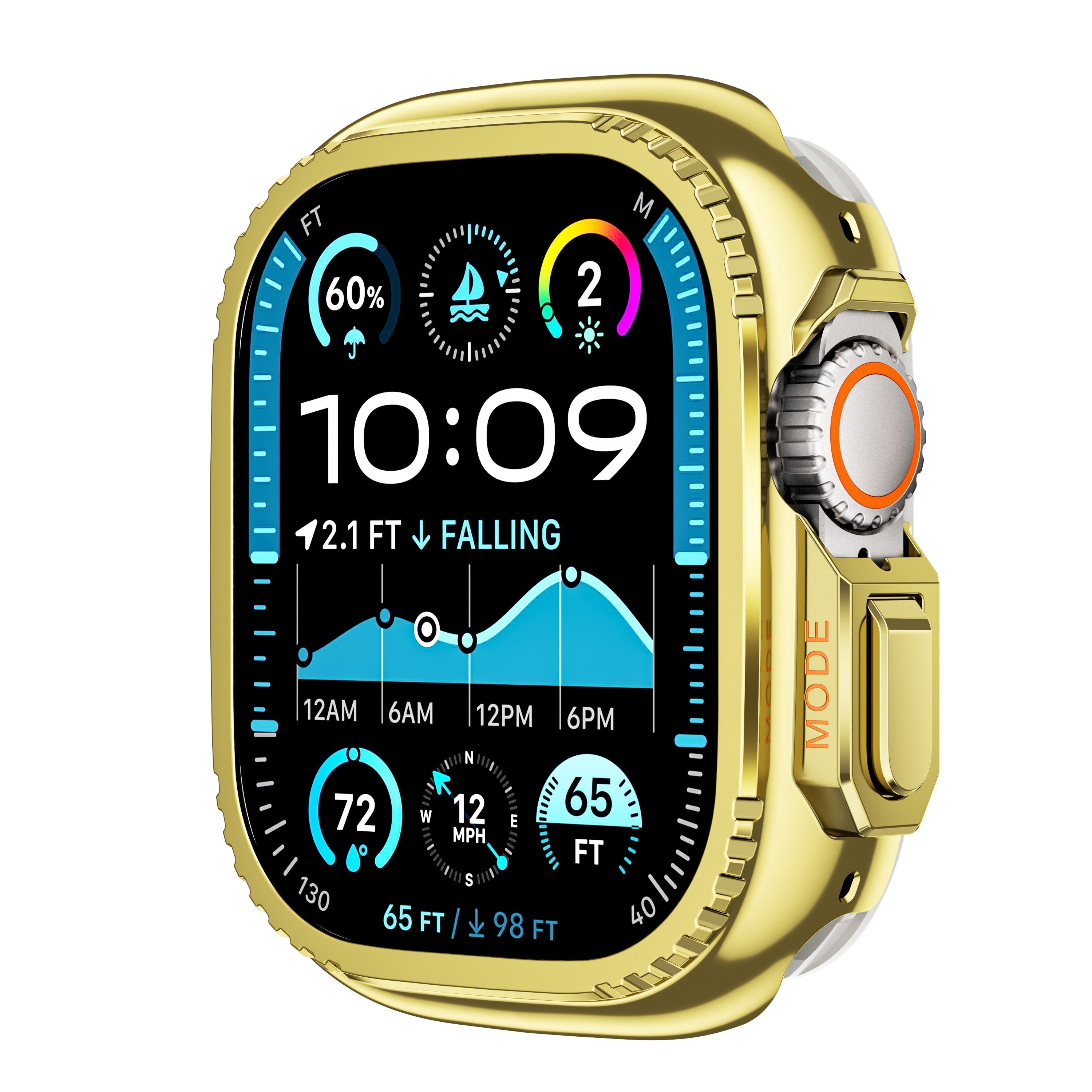 Robustes Gehäuse aus Titanlegierung für Apple Watch