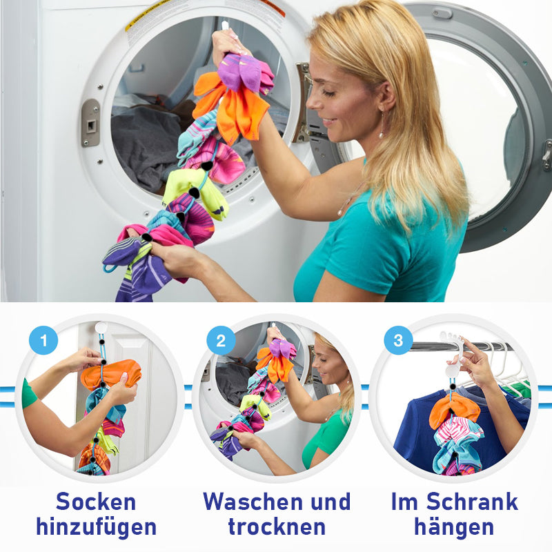 Socken-Organizer zum Waschen, Trocknen und Aufbewahren