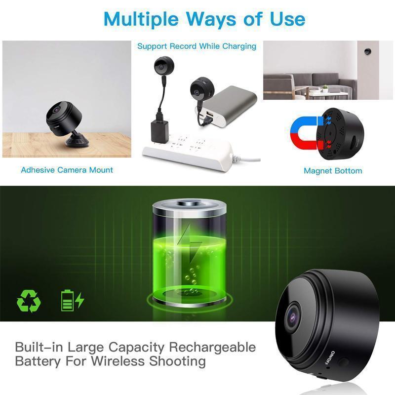 1080p WiFi Mini Kamera - Sichern Sie Ihr Zuhause jederzeit und überall